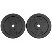 RING Tegovi 2x10kg crni standardni liveni - RX PLO1-10