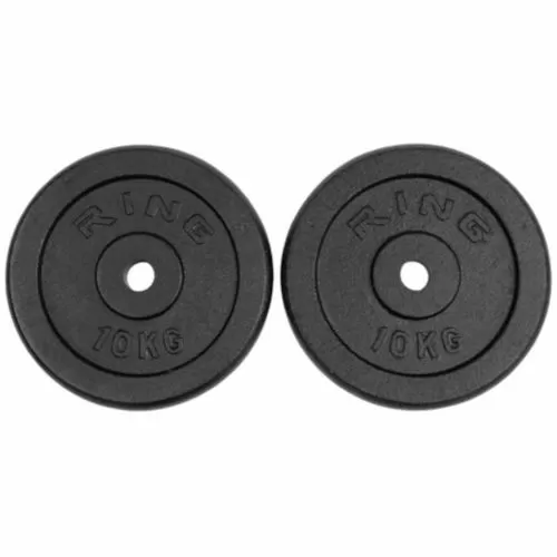 RING Tegovi 2x10kg crni standardni liveni - RX PLO1-10