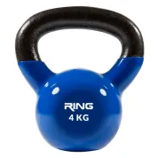 RING Kettlebell 4kg metal+vinyl RX DB2174-4 blue