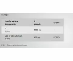 L-Tyrosine, 100tcap, BioTechUsa