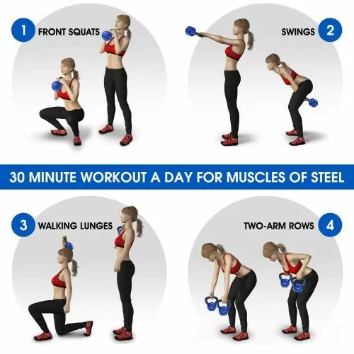 RING Kettlebell 16kg metal+vinyl RX DB2174-16 black