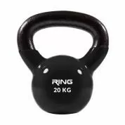 RING Kettlebell 20kg metal+vinyl RX DB2174-20 black